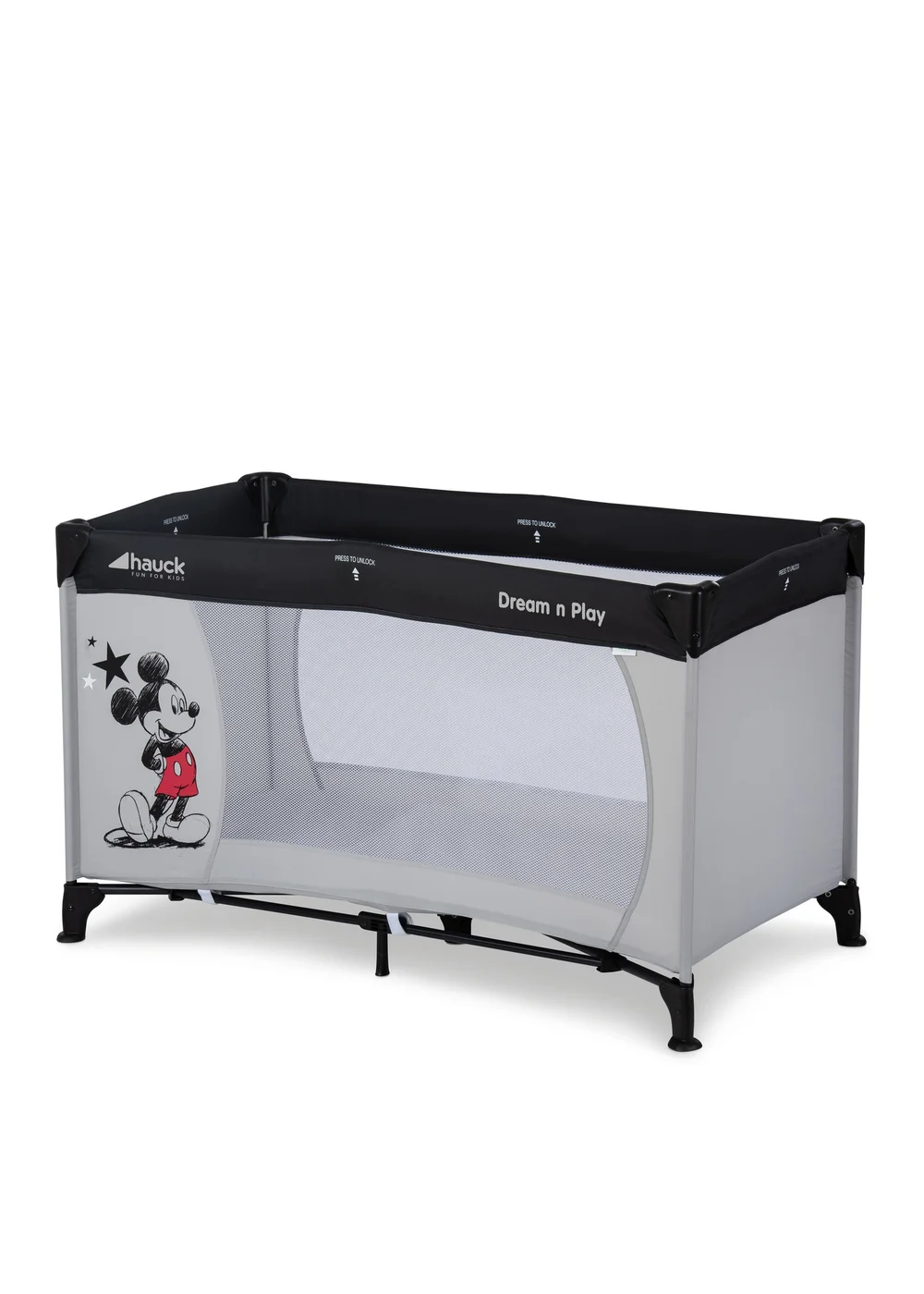Hauck Mickey Stars Dream N Play Travel Cot - No Size Image 1