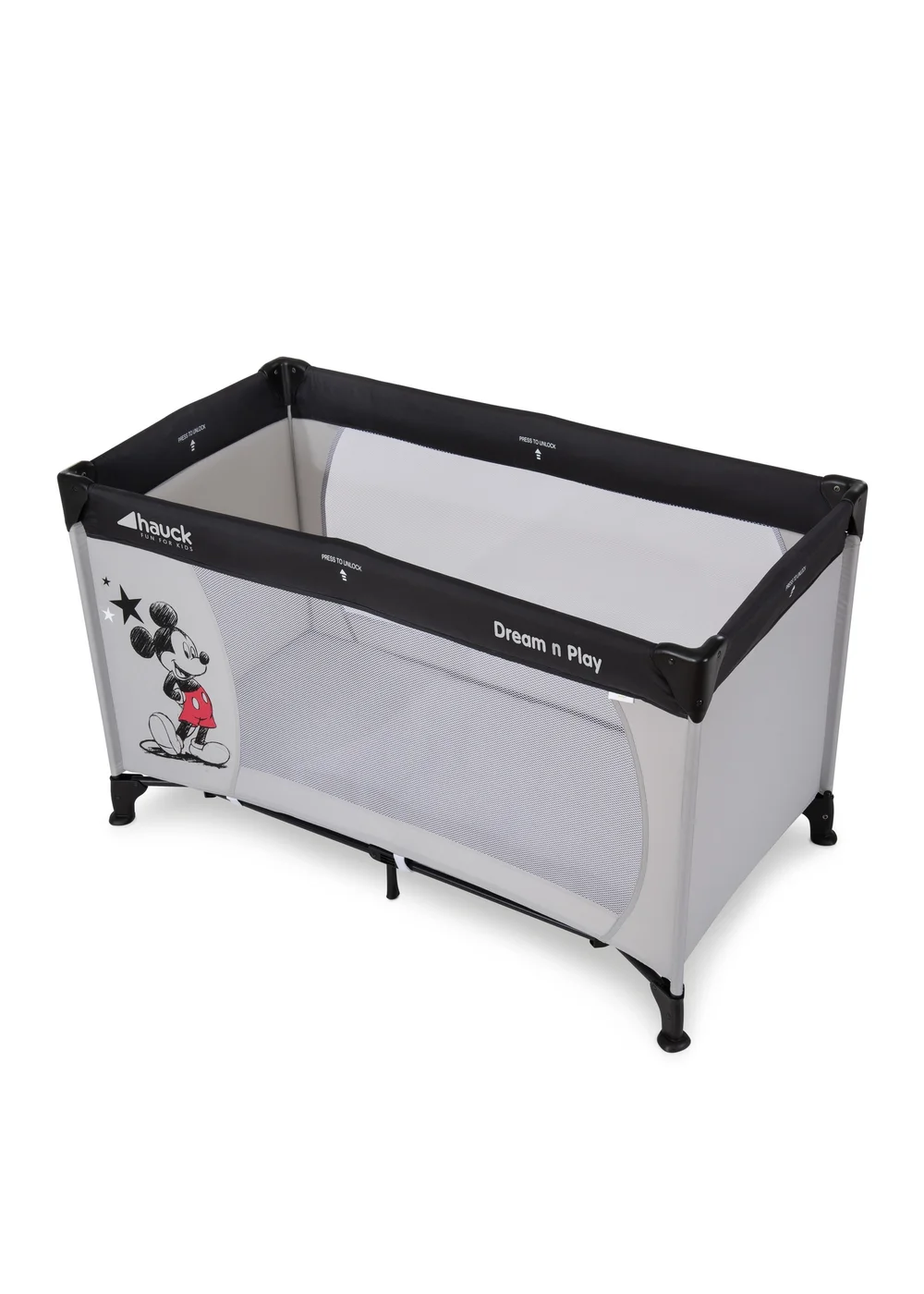 Hauck Mickey Stars Dream N Play Travel Cot - No Size Image 3