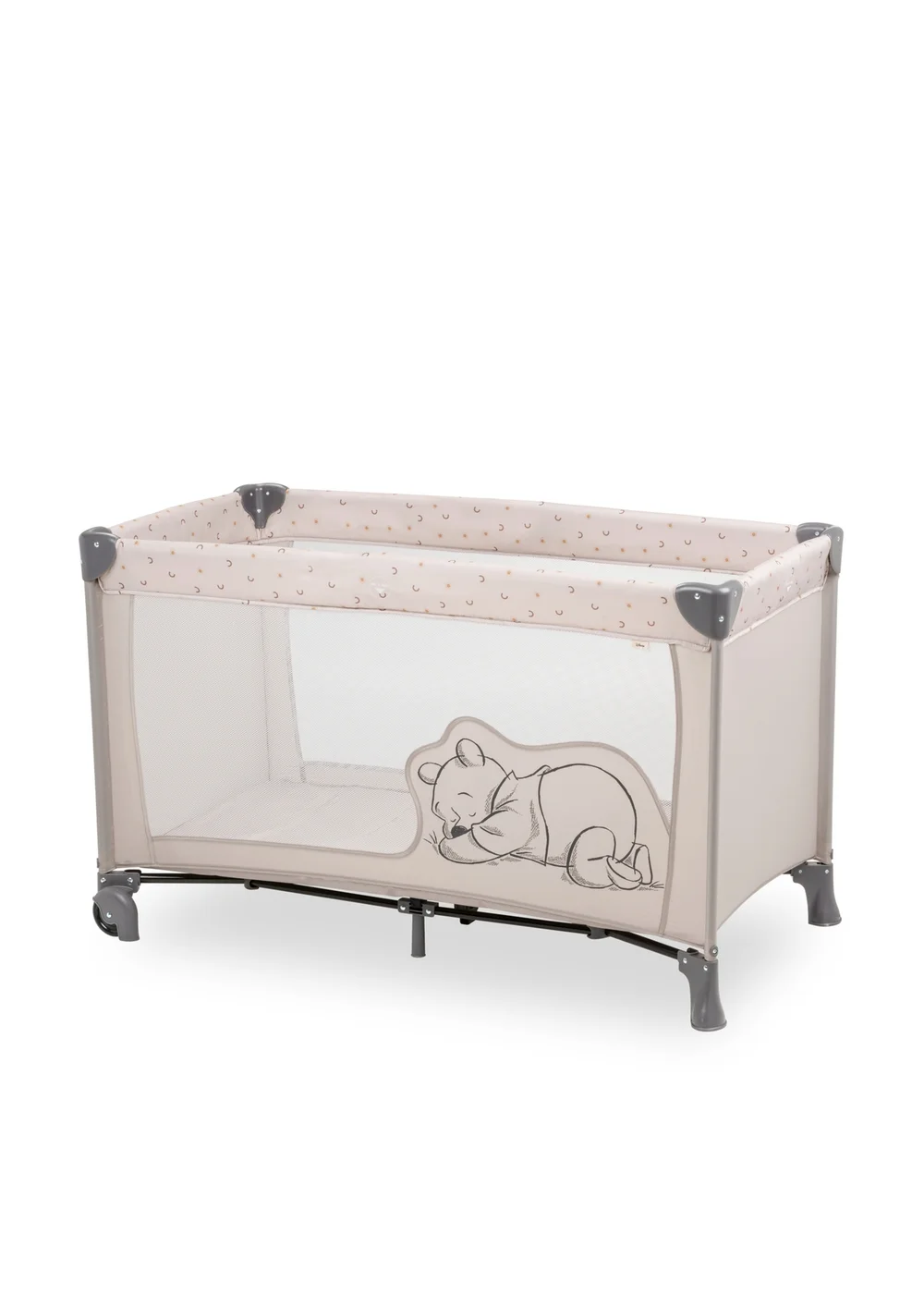 Hauck Pooh Rainbow Beige Dream N Play Go Travel Cot - One Size Image 1
