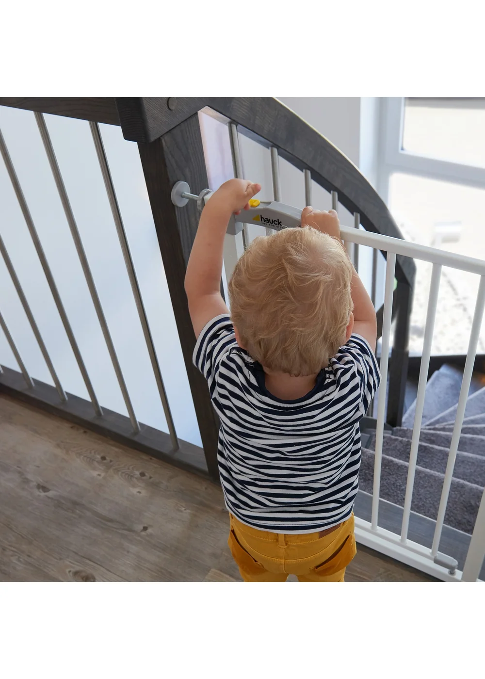Hauck White Open N Stop Safety Gate (+ 21cm Extension) - One Size Image 5