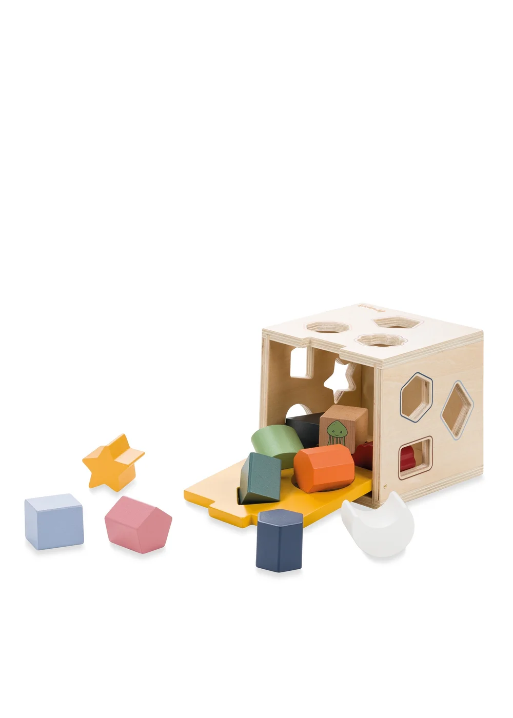 Hauck Sort N Tidy Wooden Sorting Cube - One Size Image 1