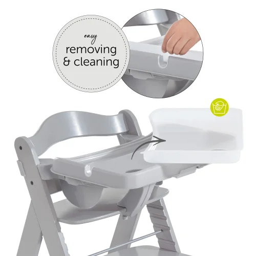 Hauck Grey Alpha Tray - One Size Image 3
