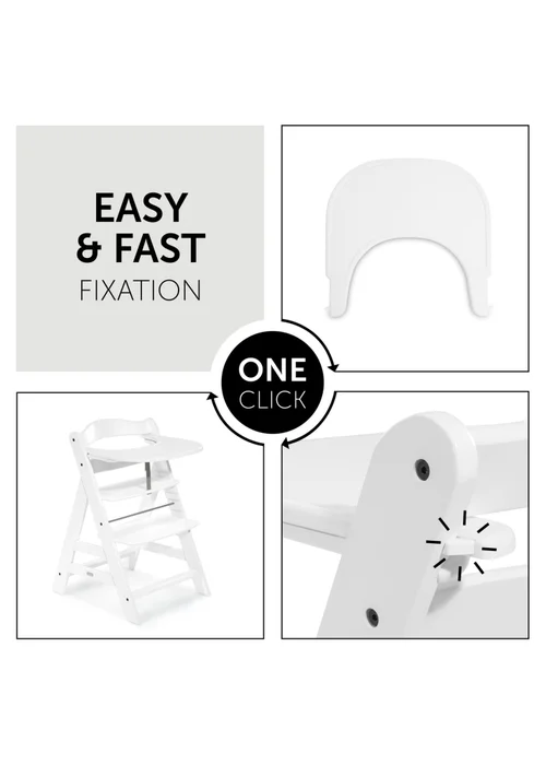Hauck White Alpha Click Tray - No Size Image 3