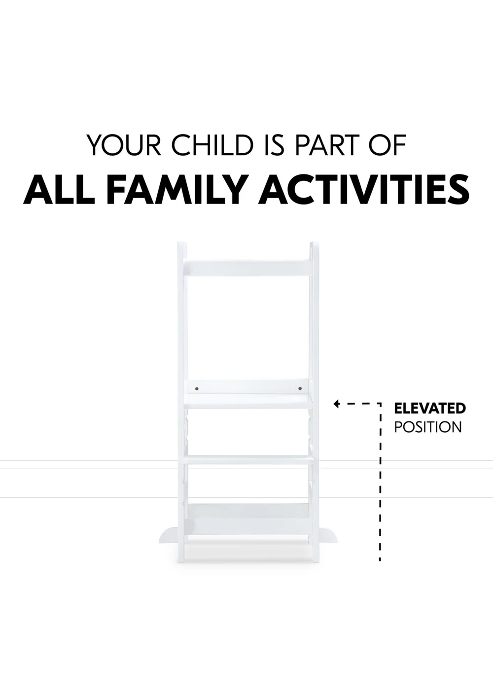 Hauck White Learn N Explore Montessori Learning Tower - No Size Image 3