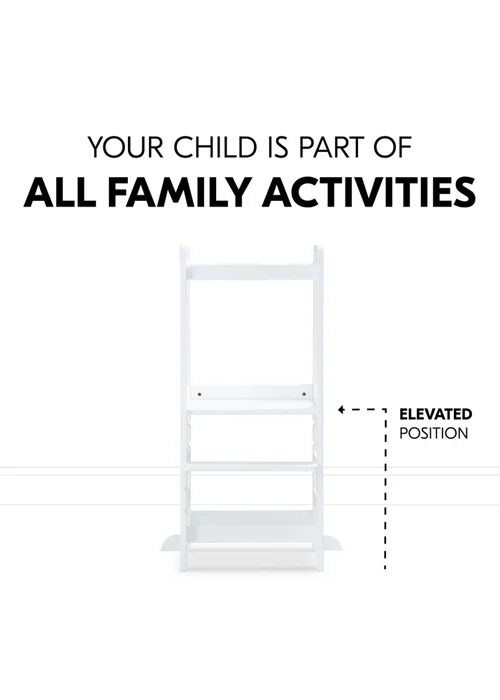 Hauck White Learn N Explore Montessori Learning Tower - No Size Image 3