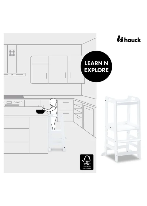 Hauck White Learn N Explore Montessori Learning Tower - No Size Image 2