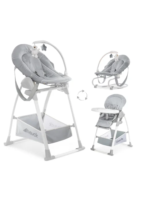 Hauck Stretch Grey Sit N Relax 3in1 Highchair - No Size Image 1