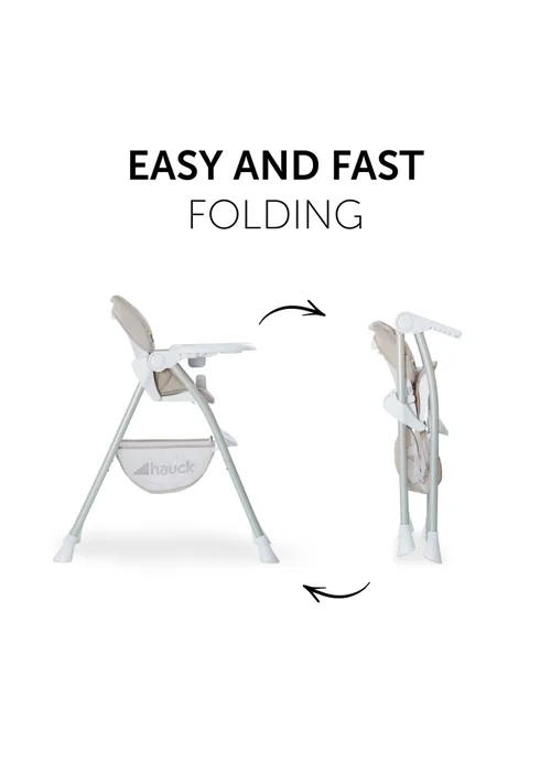 Hauck Beige Sit N Fold Highchair - No Size Image 3