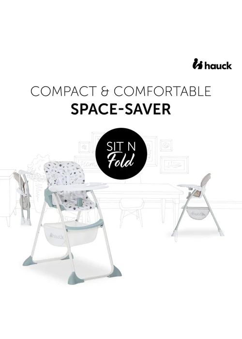 Hauck Space Sit N Fold Highchair - No Size Image 2