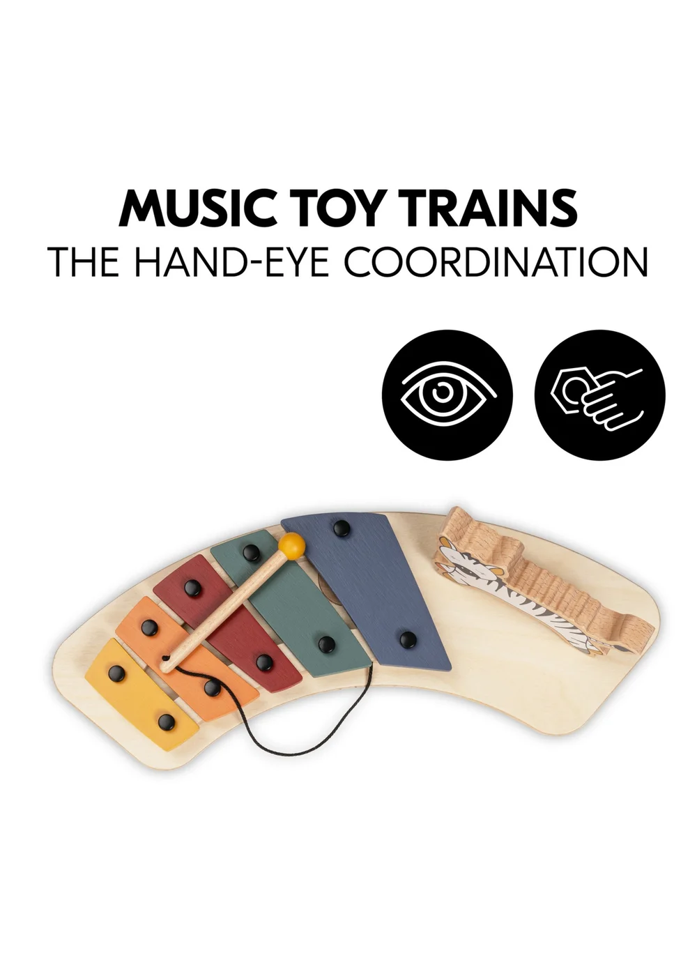 Hauck Zebra Alpha Play Music Set - One Size Image 4