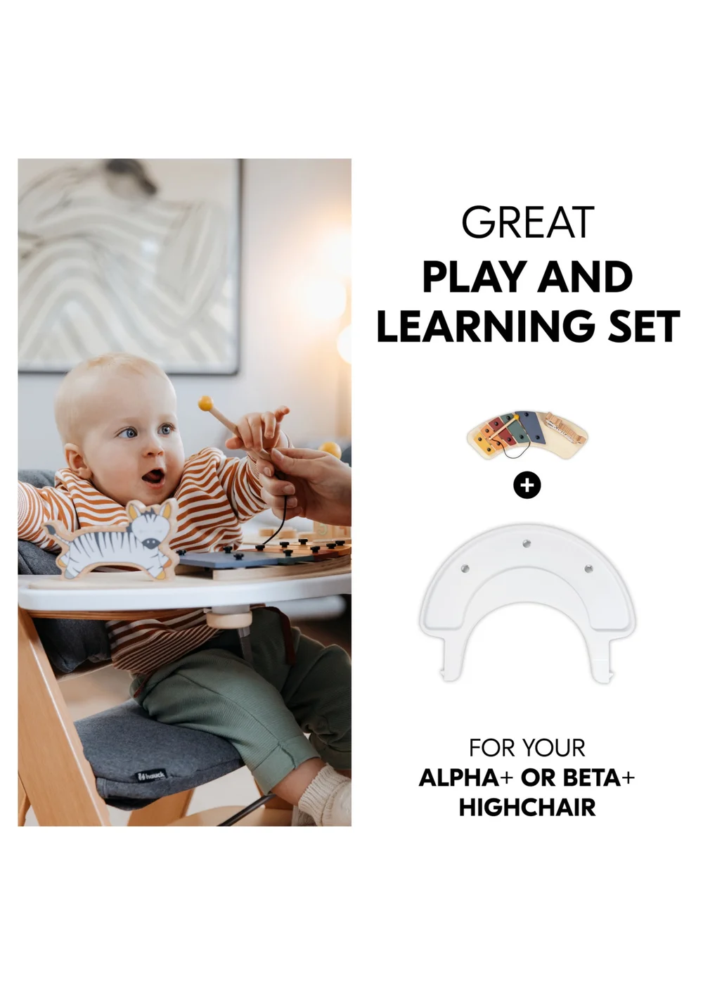 Hauck Zebra Alpha Play Music Set - One Size Image 3