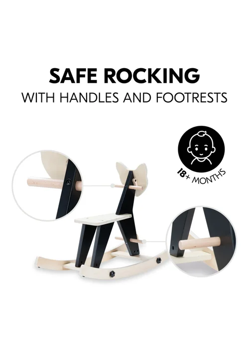 Hauck Zebra Rock N Swing Wooden Rocker - No Size Image 4
