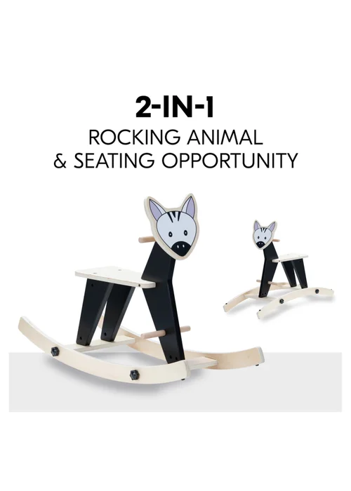 Hauck Zebra Rock N Swing Wooden Rocker - No Size Image 3