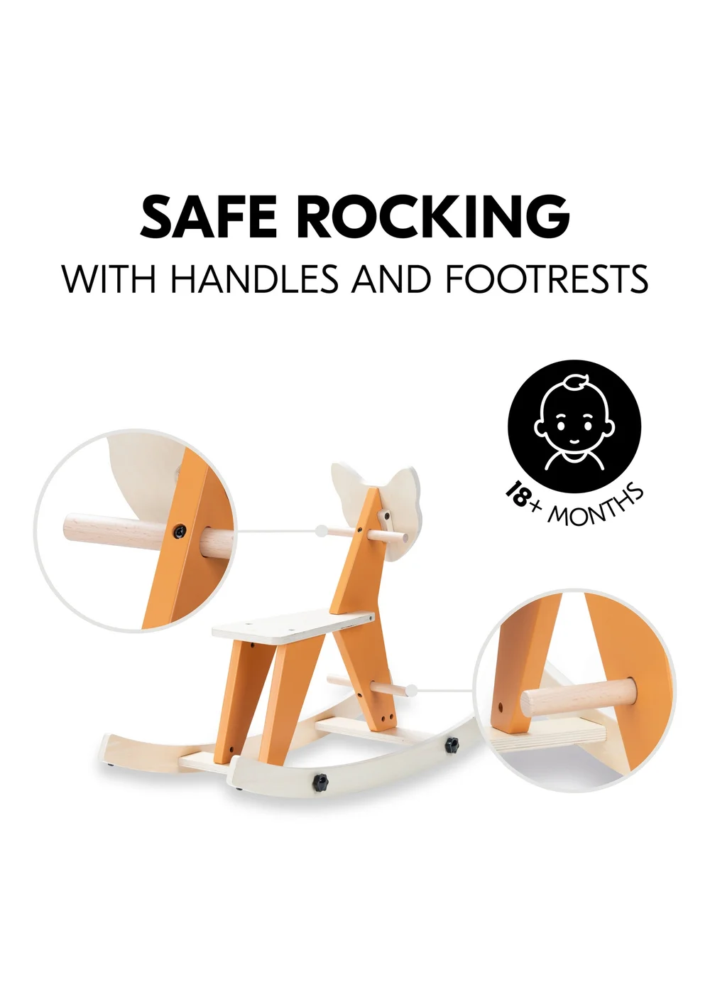 Hauck Fox Rock N Swing Wooden Rocker - No Size Image 4