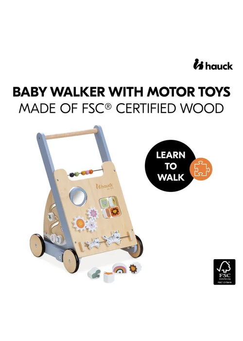 Hauck Learn to Walk Skills Wooden Walker - One Size Image 2