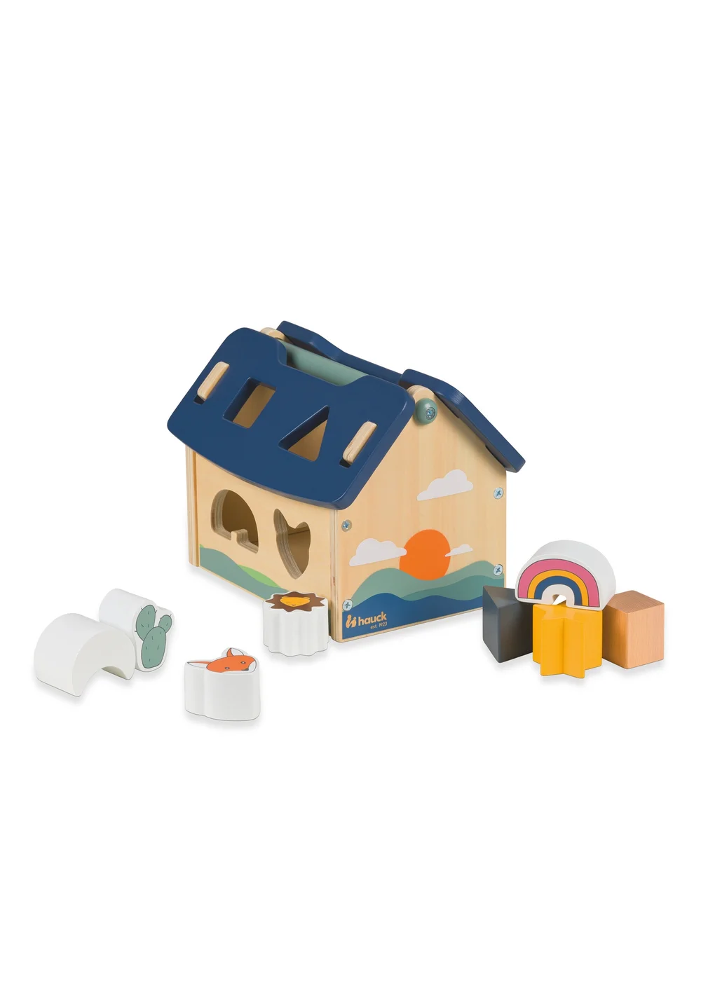 Hauck Sort N Build Wooden Sorting Playset - One Size Image 1