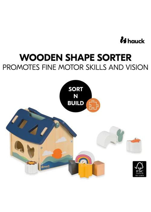 Hauck Sort N Build Wooden Sorting Playset - One Size Image 2