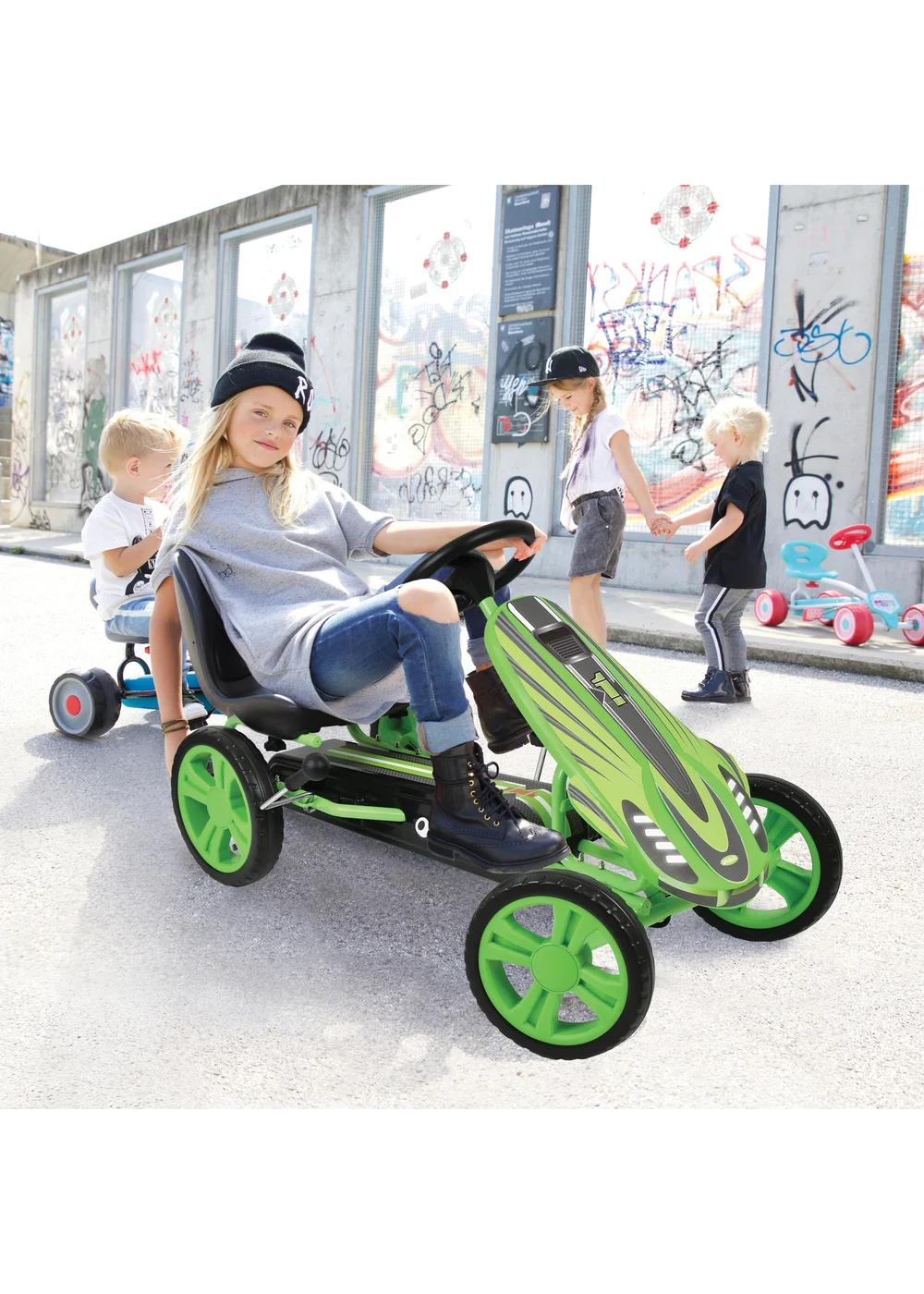 Hauck Green Speedster Go Kart - One Size Image 5