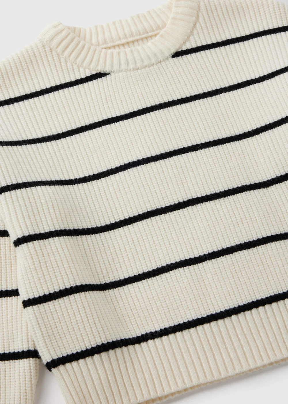 Girls Cream Stripe Jumper (7-15yrs) - 7 Yrs Image 2