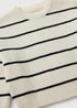 Girls Cream Stripe Jumper (7-15yrs) - 7 Yrs Image 2