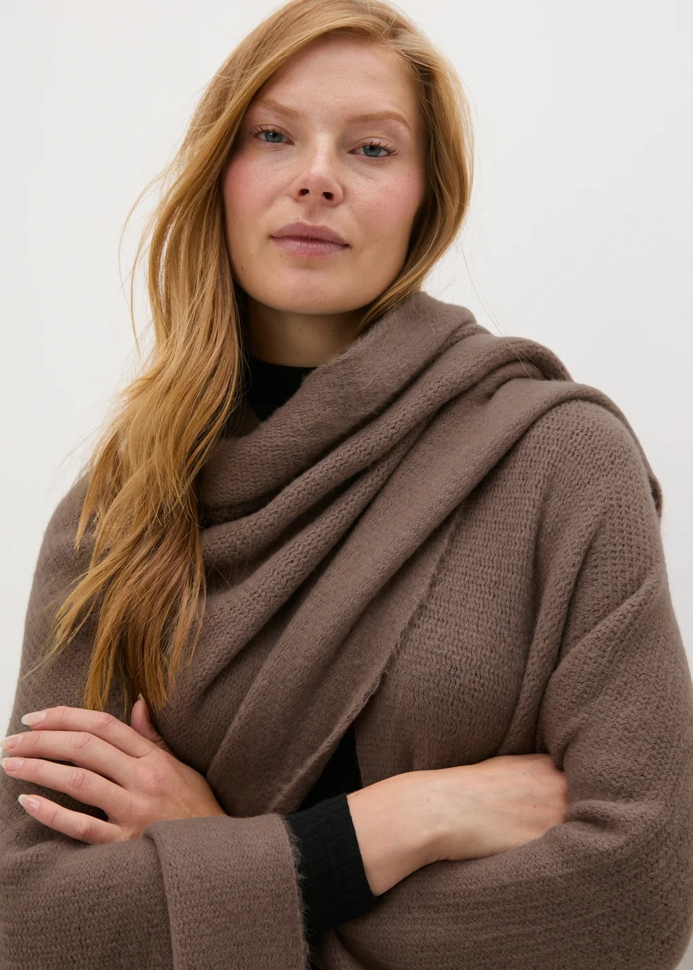 Brown Shawl - One Size Image 3
