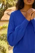 Roman Royal Blue V-Neck Stretch Jumper - 20 Image 4
