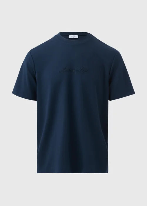 Navy Embroidered T-Shirt - S Image 5