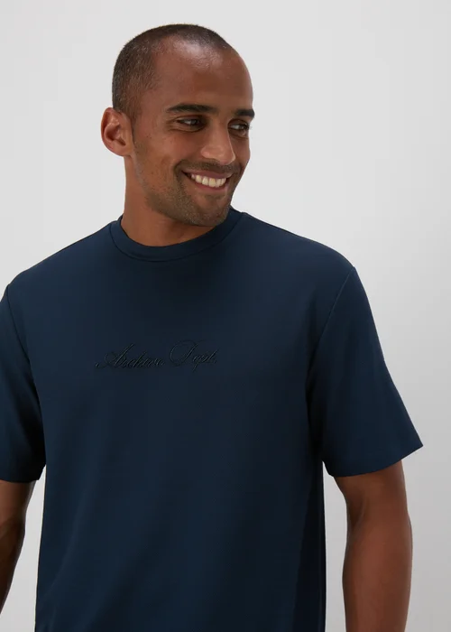 Navy Embroidered T-Shirt - S Image 3