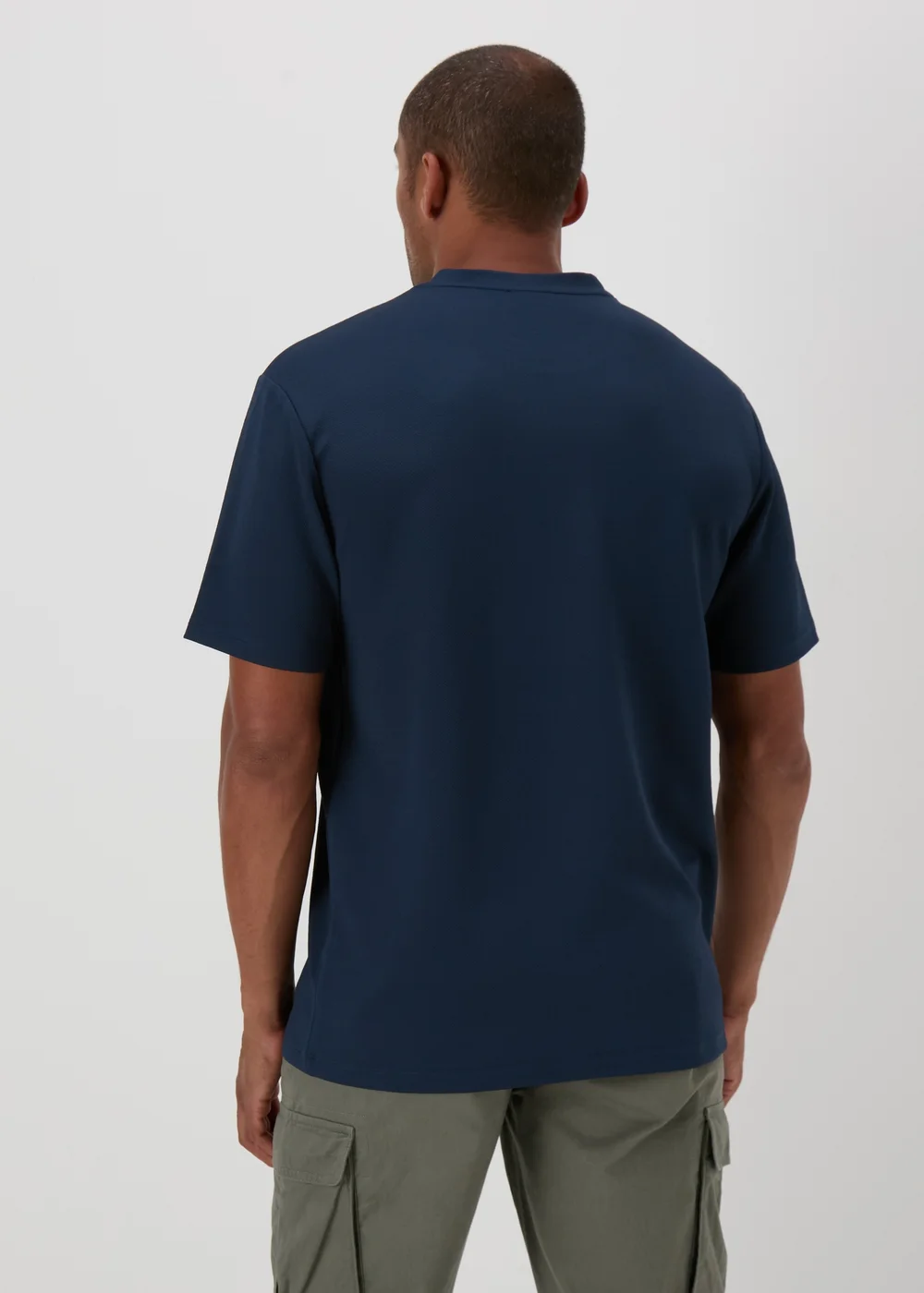Navy Embroidered T-Shirt - S Image 2