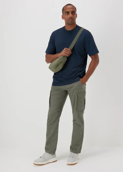 Navy Embroidered T-Shirt - S Image 4