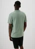 Sage Jacquard V-Neck Polo Top - S Image 2