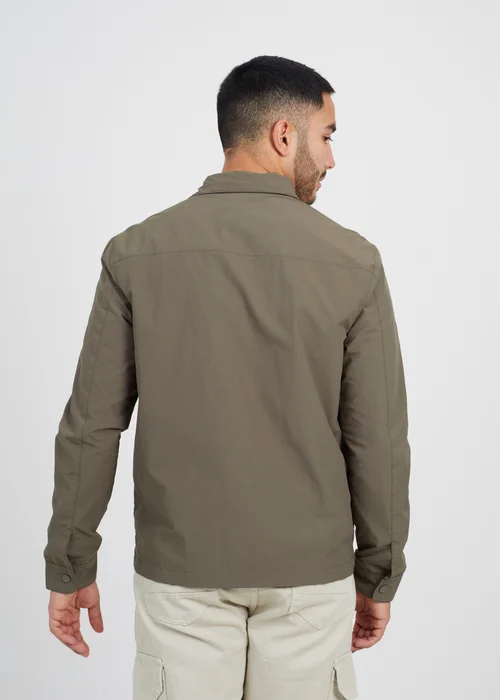 Brave Soul Khaki Lightweight Shacket - S Image 2
