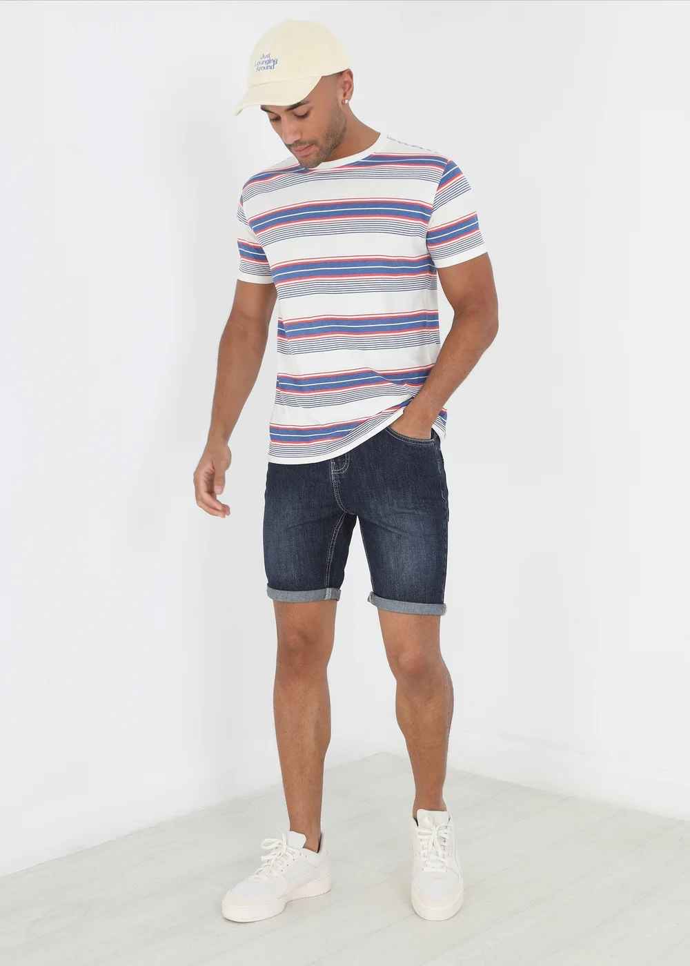 Brave Soul Dark Blue Denim Shorts - S Image 3