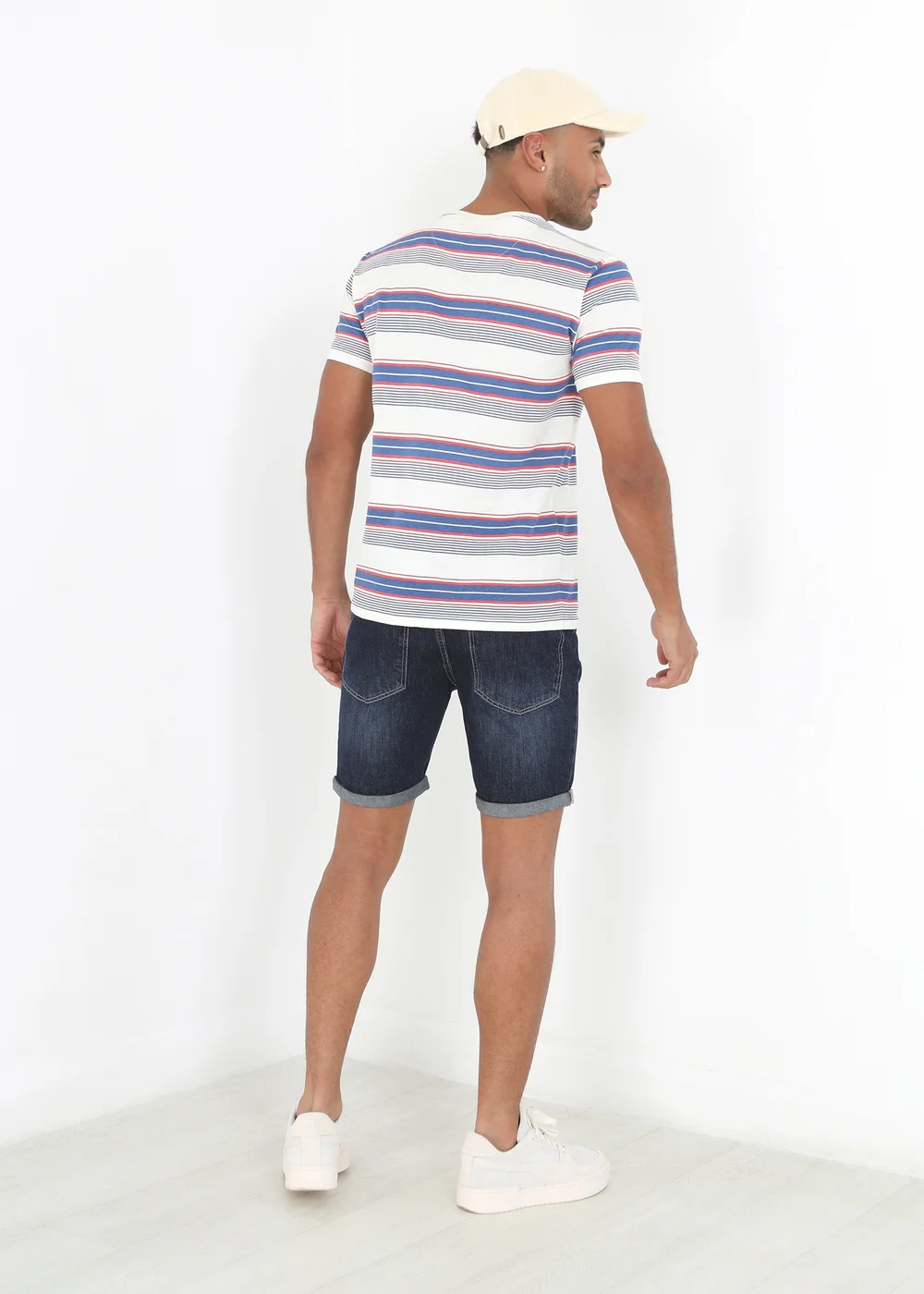 Brave Soul Dark Blue Denim Shorts - S Image 2