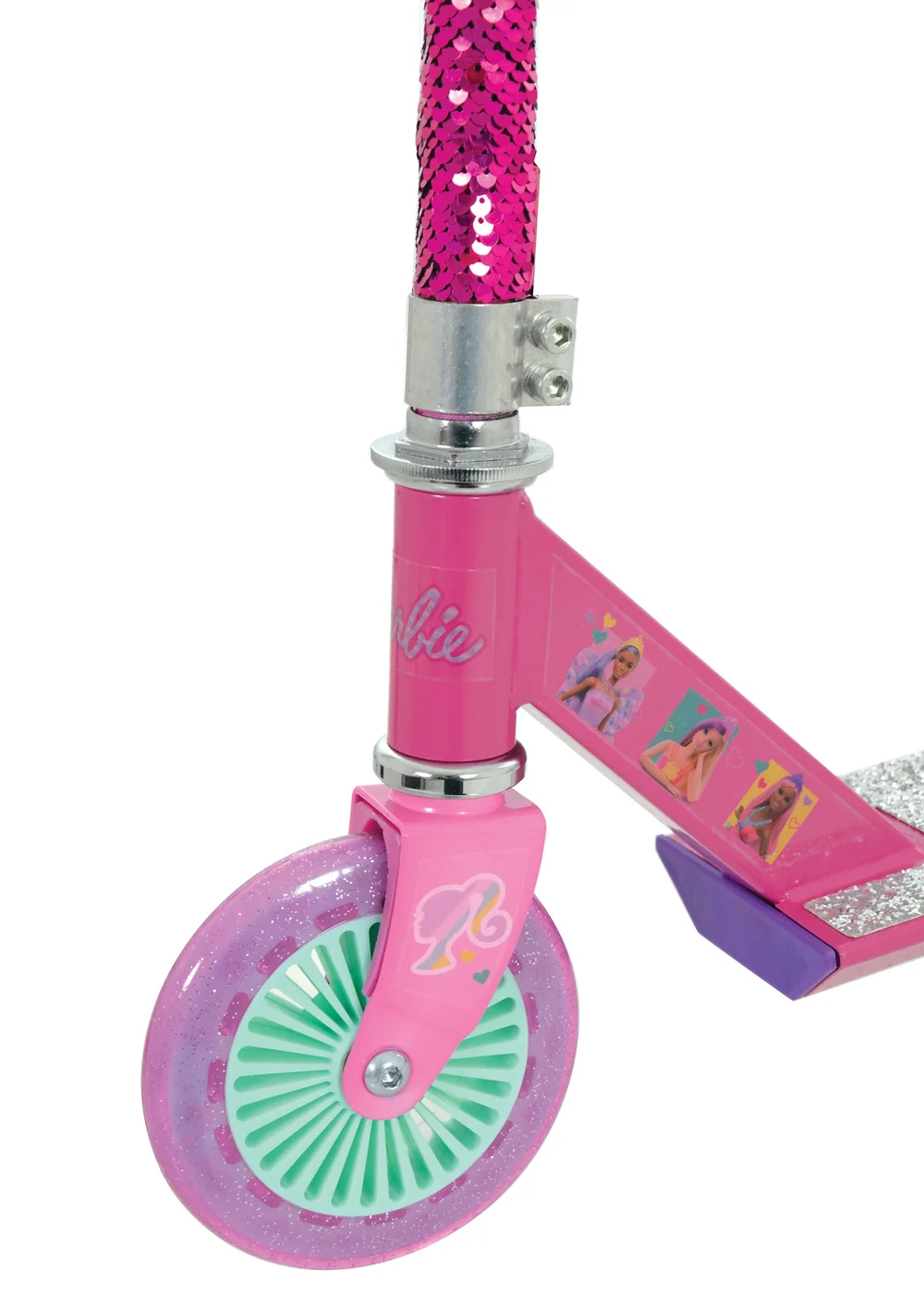 Barbie Sequin Mermaid Inline Scooter - One Size Image 3