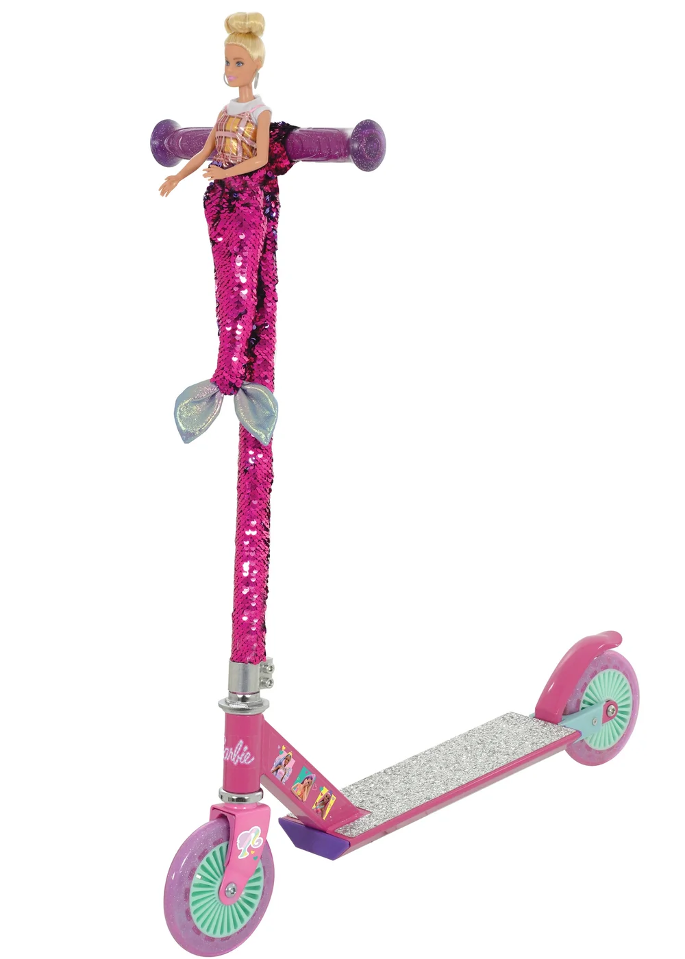 Barbie Sequin Mermaid Inline Scooter - One Size Image 1
