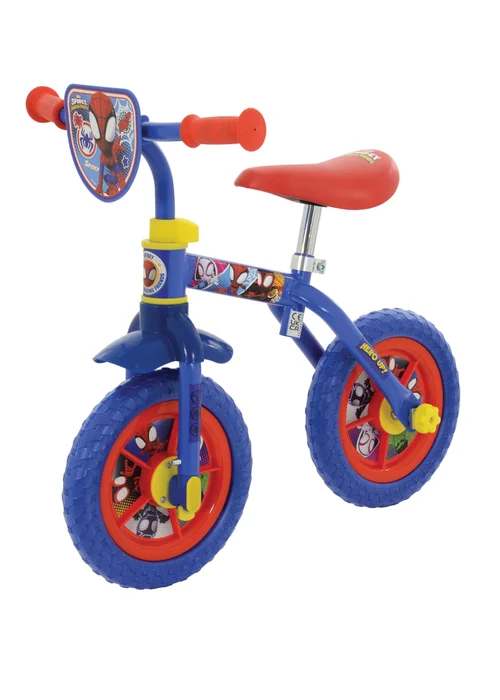 Spiderman Switch It Multi Character 2 in 1 Training Bike - One Size Image 1