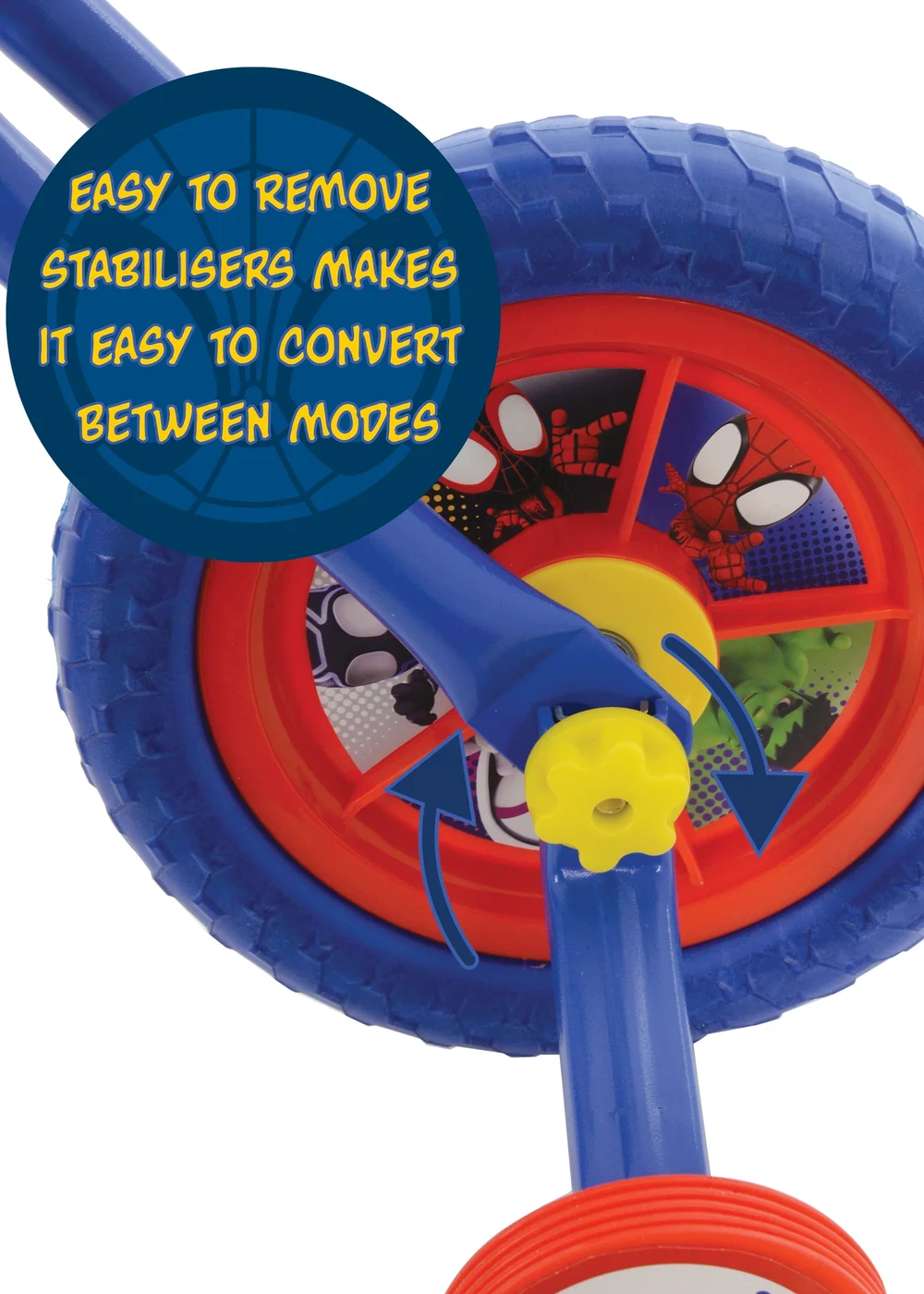 Spiderman Switch It Multi Character 2 in 1 Training Bike - One Size Image 4