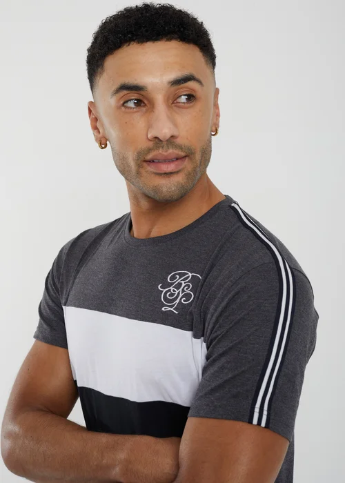 Brave Soul Charcoal T-Shirt and Shorts Set - Medium Image 4