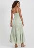 Brave Soul Soft Green Tiered Maxi Dress - XS Image 2