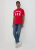 Red Football T-Shirt - S Image 1