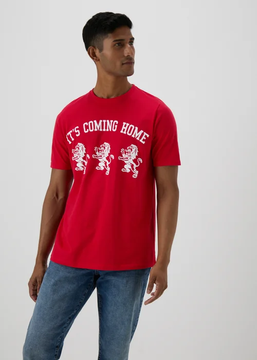 Red Football T-Shirt - S Image 4