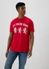 Red Football T-Shirt - S Image 4