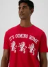 Red Football T-Shirt - S Image 3