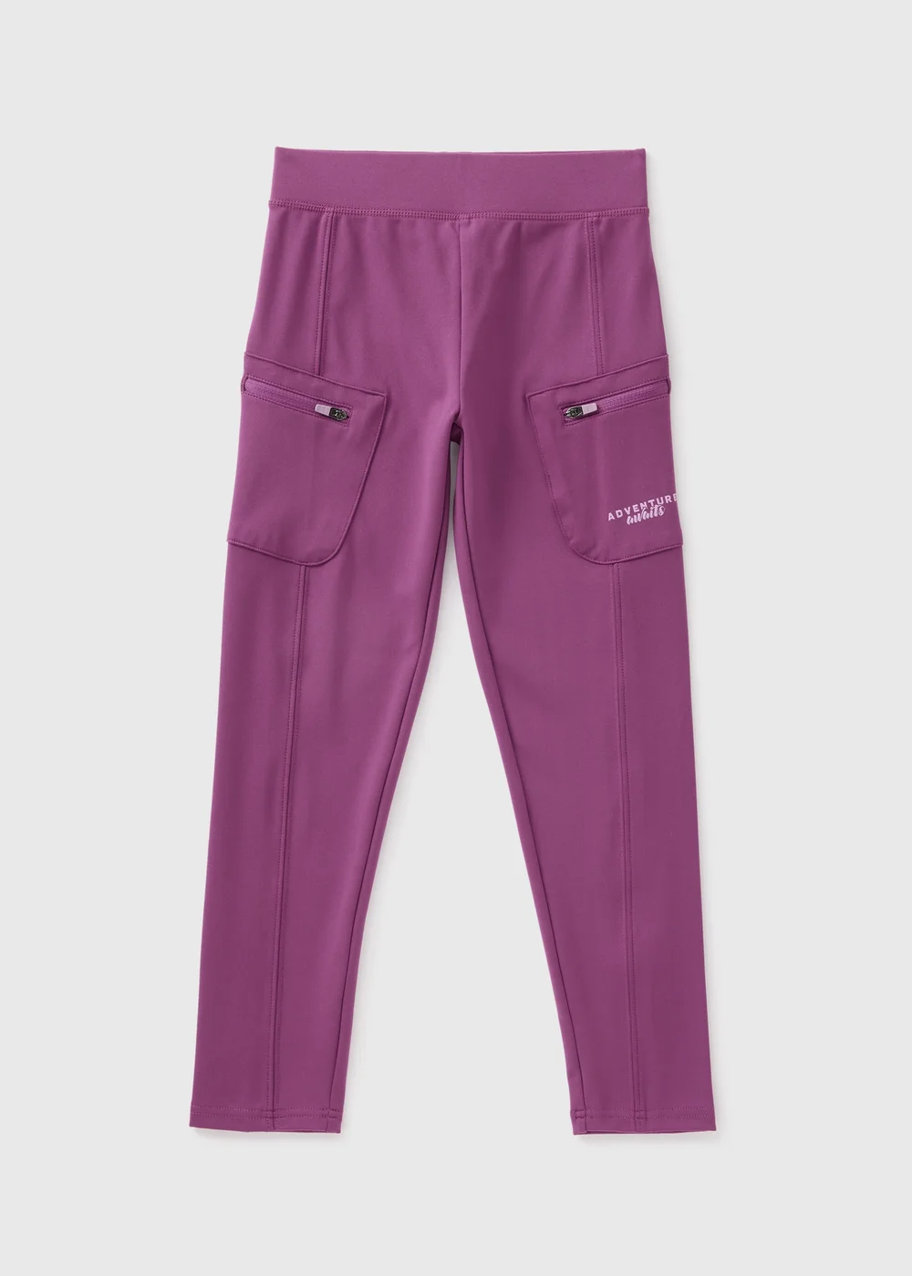 Girls Purple Evergreen Leggings (7-15yrs) - 8 Yrs Image 1