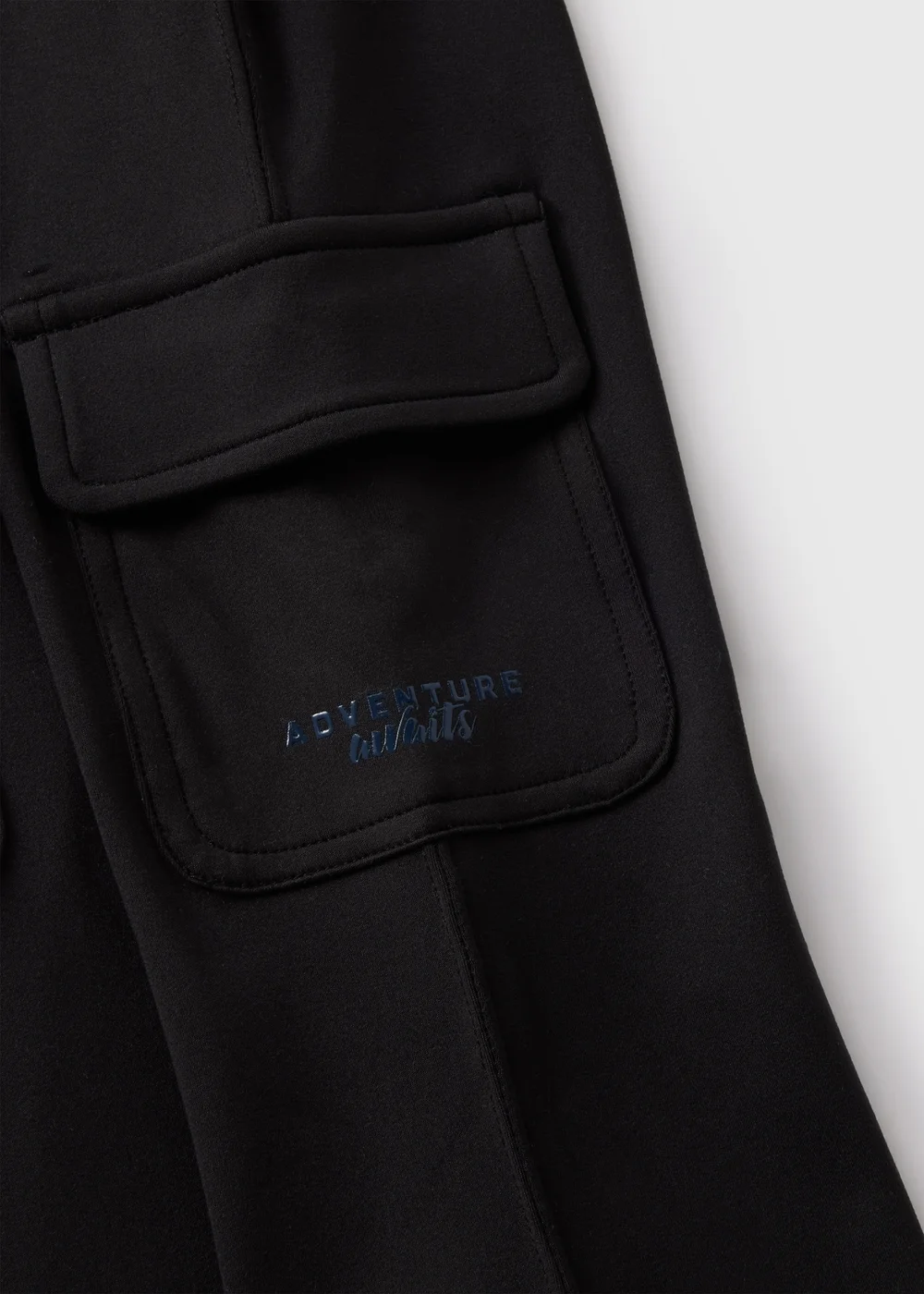 Girls Black Cargo Flare Trousers (7-15yrs) - 8 Yrs Image 2
