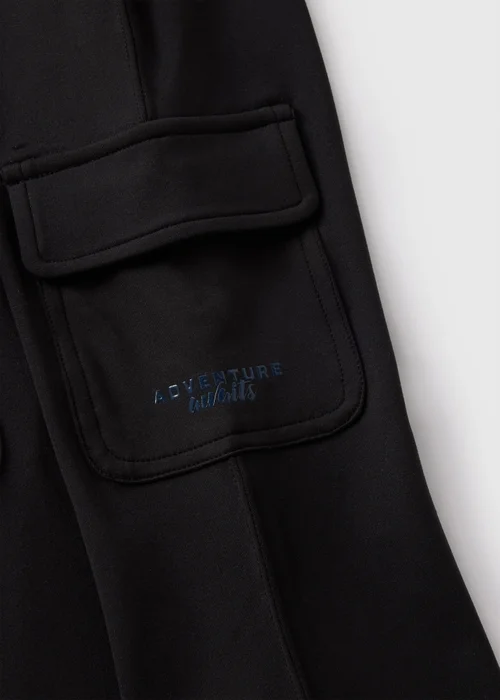 Girls Black Cargo Flare Trousers (7-15yrs) - 8 Yrs Image 2