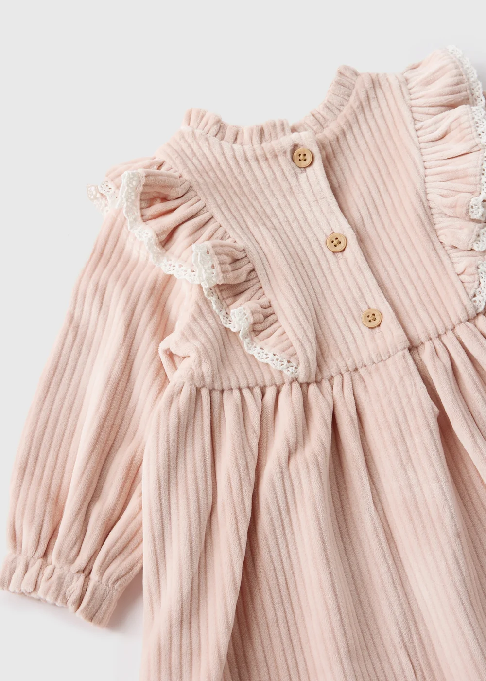 Baby Pink Cord Dress (Newborn-23mths) - 0-3 months Image 2