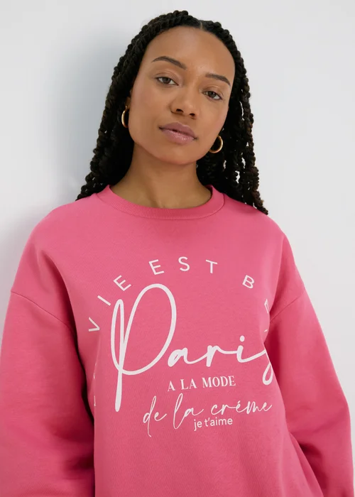 Pink Paris Sweatshirt - S Image 3