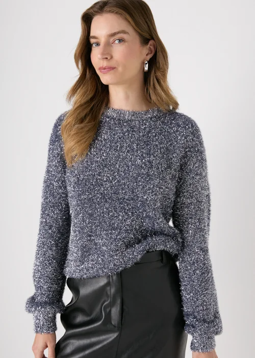 Blue Tinsel Knitted Jumper - XS Image 1